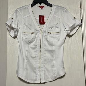 Guess Raya Top in White